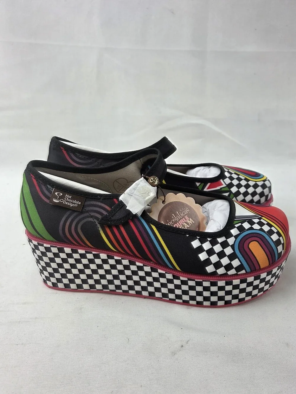 Hot Chocolate Design Chocolaticas 1980s Mary Jane Platforms Size 7